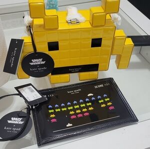 Space Invaders Kate Spade purse and wristlet